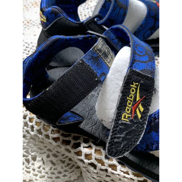 Vintage 90s Rare Reebok Mens Sz 7 M Blue/Black Sport Athletic Sandals sku 605 - Picture 10 of 12